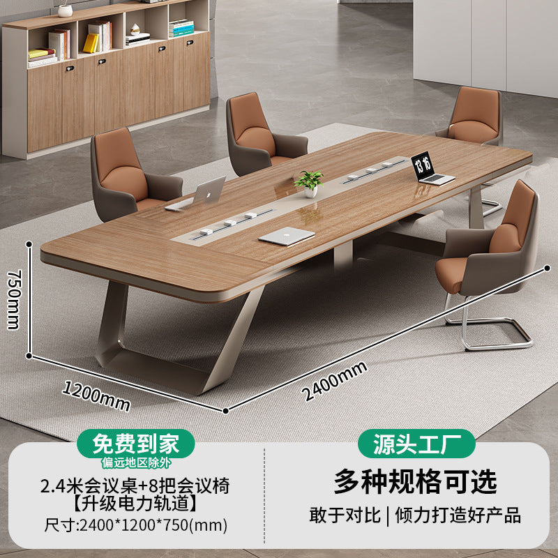 Saint li conference table training office furniture panel rectangular table office large casual modern table and chair combination