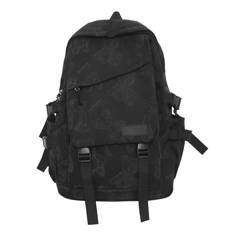 New fashionable youth campus high school student schoolbag, large-capacity backpack, female college student junior high school casual backpack