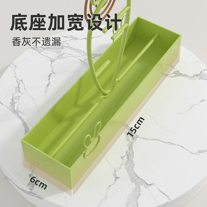 Light luxury thickened mosquito coil rack Household fireproof mosquito coil tray Nordic creative mosquito coil box Sandalwood widened ash tray shelf