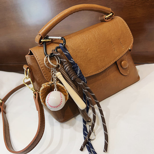 New pu mailman bag vegetable tanned women's bag premium messenger shoulder bag simple portable small square bag