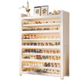 Household steel shoe cabinet dust-proof and moisture-proof shoe rack door all-in-one cabinet multi-layer floor-standing storage cabinet large-capacity storage cabinet