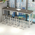 Wall-mounted bar table, minimalist modern design, suitable for home use, tall table, living room, balcony, small rectangular table, perfect for bubble tea shops and bar counters