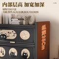 Medieval style locker dustproof bookcase wall-mounted all-in-one locker living room storage cabinet iron art storage storage
