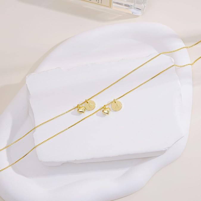 European and american geometric round letter pendant cross-border stainless steel 18k real gold plated necklace women's titanium steel jewelry wholesale