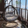 Double imitation wood grain twist space chair + coffee table combination [free cushion]