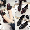 Springk-stylebows pointed toe casuallow ankleflats women's flatsflatscasual slip-on work clothing women's leather shoes