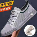 Summernew arrivalmen mesh breathable fly woven shoes stylish hand-sewn shoes casual sneakers k-styletrendyflats