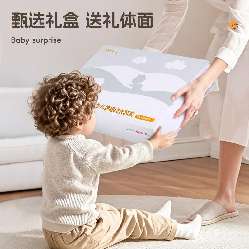 Meibelle rattle soothing toy newborn baby can bite baby grasp puzzle 0-1 years old 6 months or more gift box