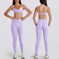 contrast color white stripes fake two pieces running pants shorts twist halter sports intimates bra yoga suit set for women