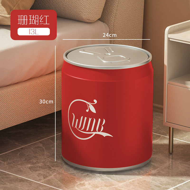 Coke trash can can press creative popularfor home with lid living room large storage bucket bathroom wastebasket