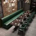 Restaurant sofa balcony tea table and chair card seat sofa coffee table combination retro courtyard coffee table combination bar booth wood