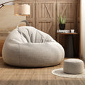 Beanbag chair - lazy sofa, tatami style, trendy & creative, perfect for small spaces, bedroom, balcony, or floor - single seater