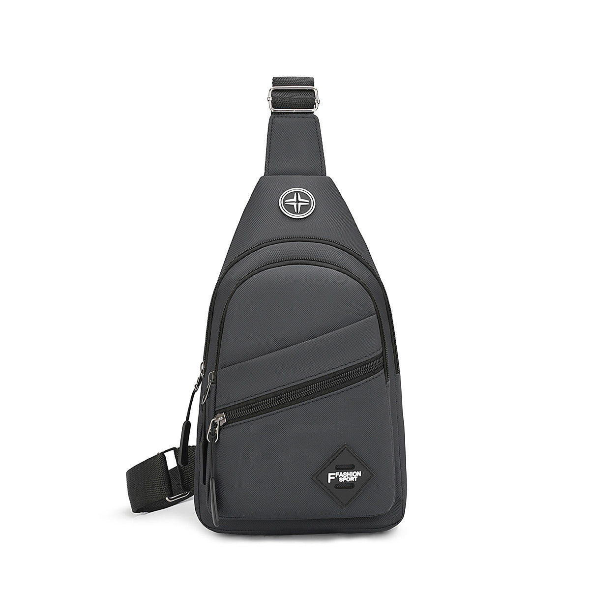 Foreign trade men's breast bag outdoor sports chest bag men's casual couple trend backpack large capacity shoulder messenger bag