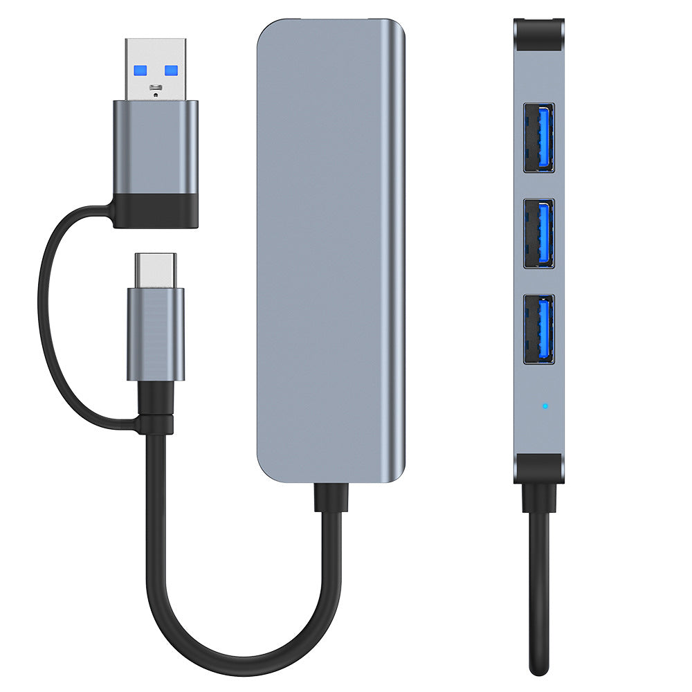 usb hub 3.0 4-in-1 hub, one-to-four laptop adapter, type-c splitter