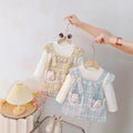 Wholesale foreign trade baby girl summer sweet princess dress  new style little girl fashionable cute faux two-piece