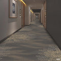 Custom hotel carpet for hallways and aisles, hotel guest room bedside rug, thickened nylon b1 flame retardant full coverage floor mat