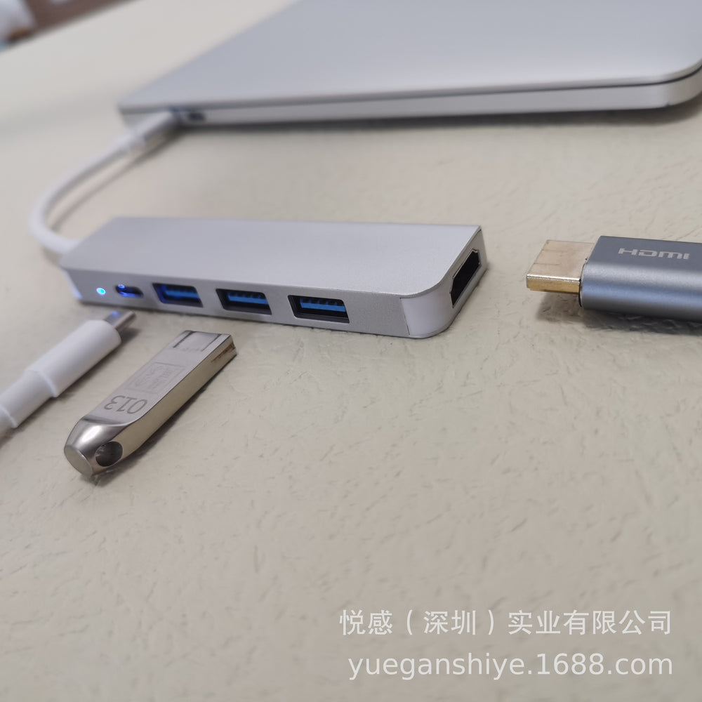 5-in-1 docking station 3.0 hub suitable for apple macbook usb extender