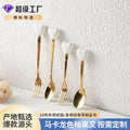New arrival spoon stainless steel high-looking fork and spoon decal size can be customized for home coffee spoon and fork customization