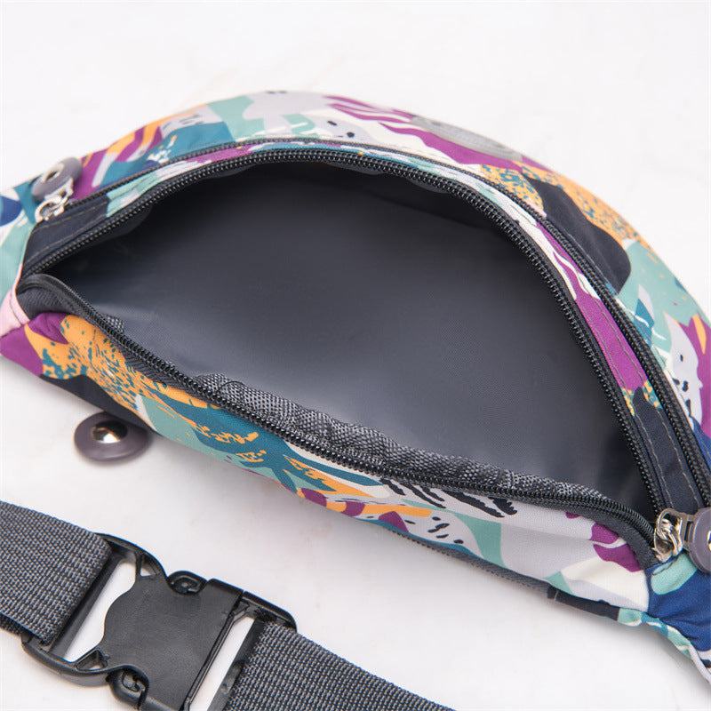 Cross-border hot-selling fashion popular women's fanny pack Oxford cloth chest messenger bag breast bag wholesale order FANNY PACK