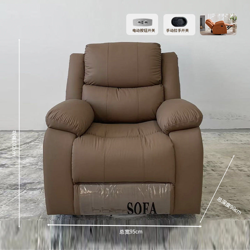 Living room cinema sofa space lazy sofa cabin electric single retractable massage leather home theater