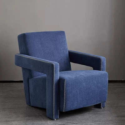 Designer ulder single sofa chair - artistic, comfortable fabric armchair for home living room - sturdy and durable