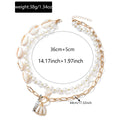 Wholesale seashell necklaces - european & american style, versatile beach & vacation jewelry, unique design, mixed stone & chain, choker necklace