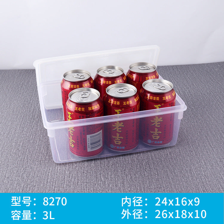 Fat cat thickened fresh-keeping box deepened food grade PP plastic refrigerator freezer box large capacity heightened storage box wholesale