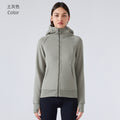 Sca new thickened warm hooded jacket women's outdoor fitness sweatshirt yoga jacket sports top dj028