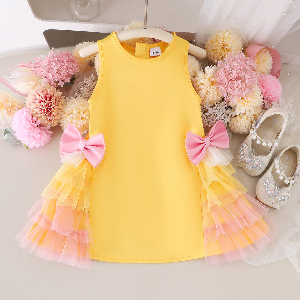 Children's clothing shein cross-border girl suit yellow dress baby girl suit