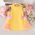 Children's clothing shein cross-border girl suit yellow dress baby girl suit