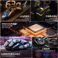 Silver sculpt g17 lightweight hole mouse bluetooth wireless three-mode gaming esports pc rgb wired amazon cross-border
