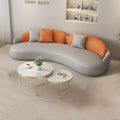 Curved beauty salon clothing store rest area sofa coffee table b&b hotel guest room plaid sofa chair negotiation
