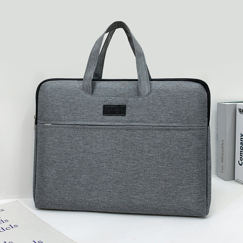 Yiyunchen business document bag men's briefcase custom logo Oxford cloth storage bag a4 document bag briefcase