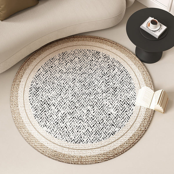 French cream style round carpet light luxury high-end living room coffee table blanket bedroom bedside cloakroom chair floor mat