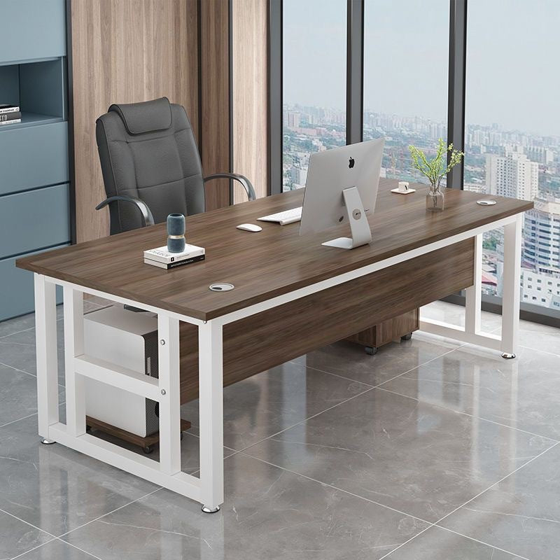 Single person office desk executive desk modern minimalist home desktop computer desk employee workstation office desk and chair set