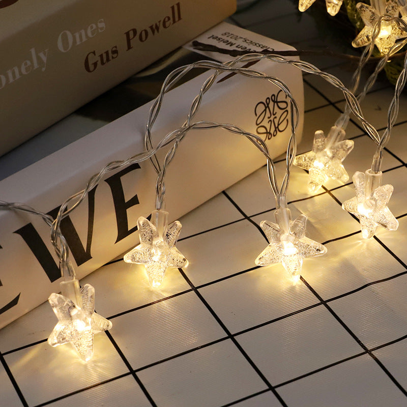 LED Santa Claus Head Light String Outdoor Waterproof Creative Snowman Light String LED Christmas Decoration Flash Light String