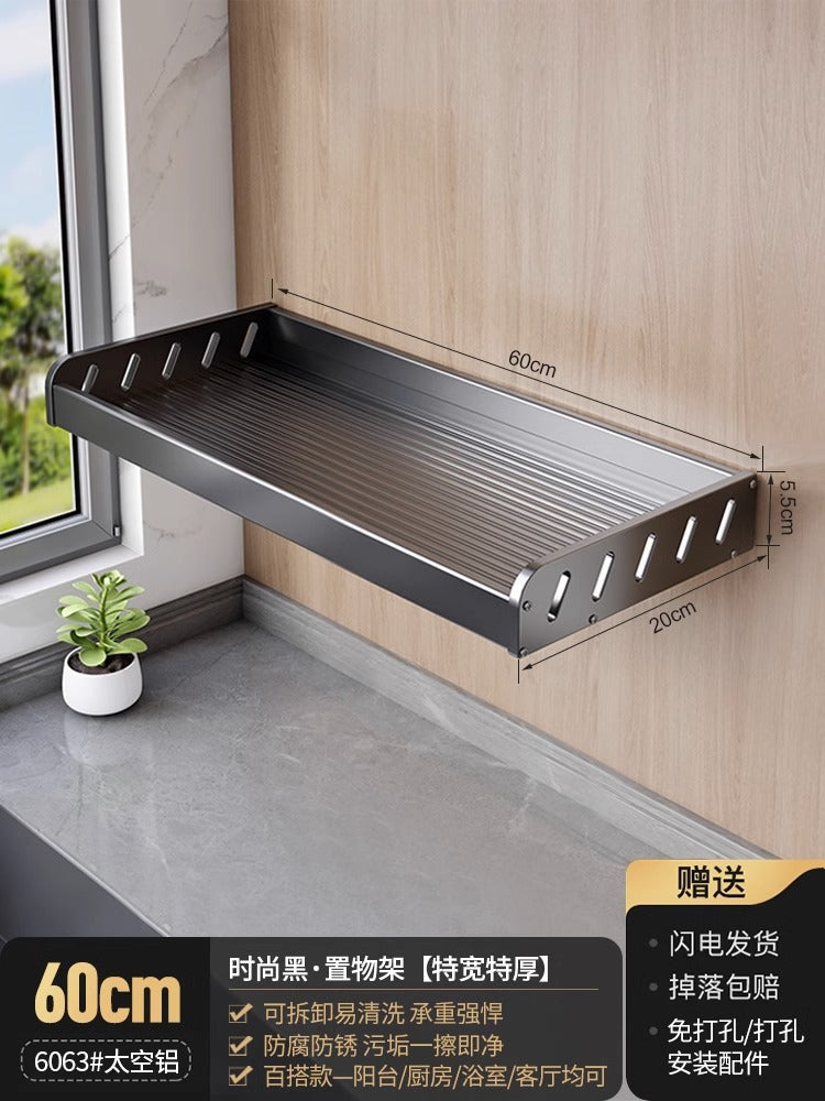 White balcony, washing machine rack above the laundry pool, no punching, wall hanging, living room, bedroom, flower storage shelf