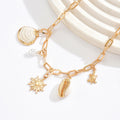 Wholesale beach vacation style necklaces - european & american cross-border summer ocean jewelry for women - seashell, turtle, and sun pendants for the beach