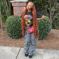 European and american style women's jeans - 's hottest fashion trend: multi-pocket cargo pants, plus size african denim