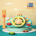 Wholesale children's realistic steering wheel toy - baby simulation car driving console - multifunctional early education educational toy