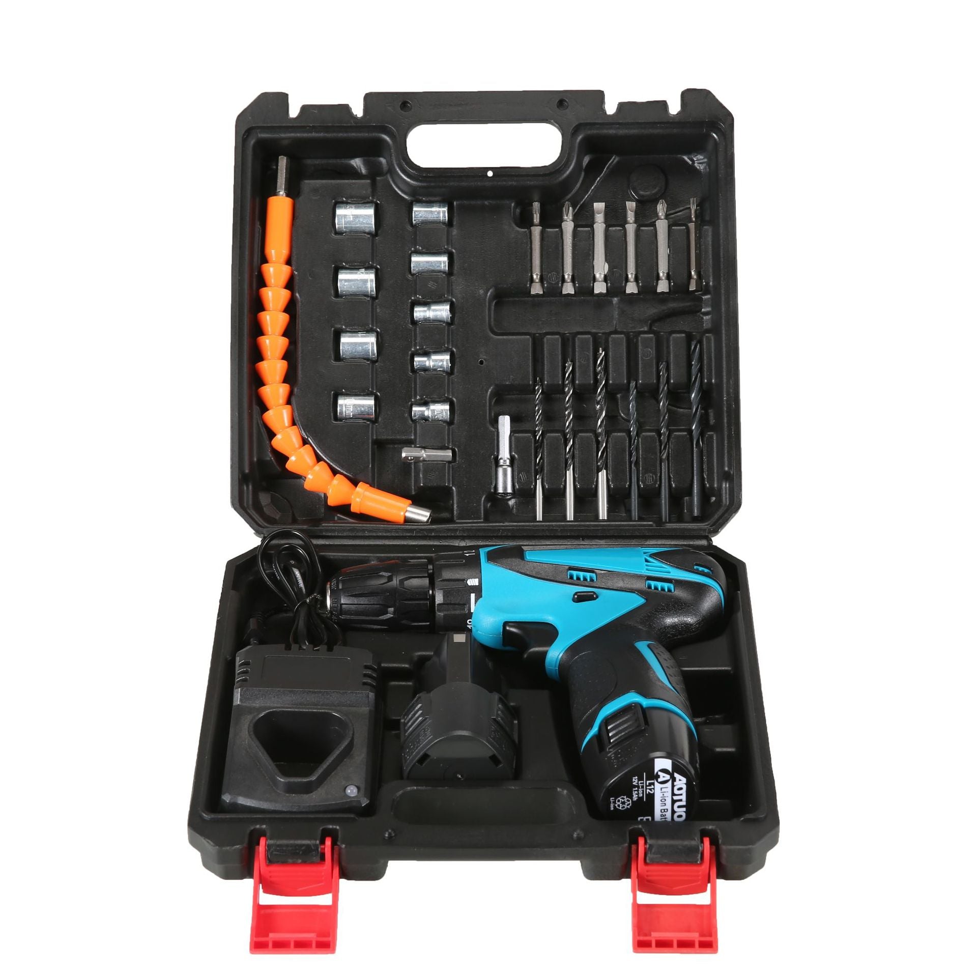 Cross-border charging drill 12V electric screwdriver screwdriver, lithium electric drill power tools, direct charging hand drill package