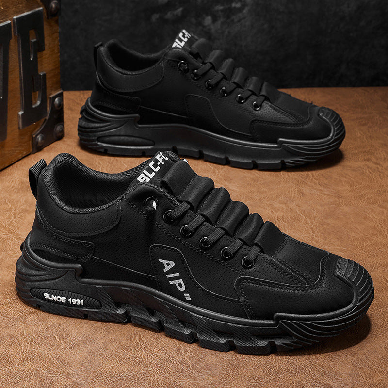 Men's safety shoes - spring work boots: waterproof, slip-resistant, wear-resistant, slip-on sneakers for construction, sports, casual wear, and work