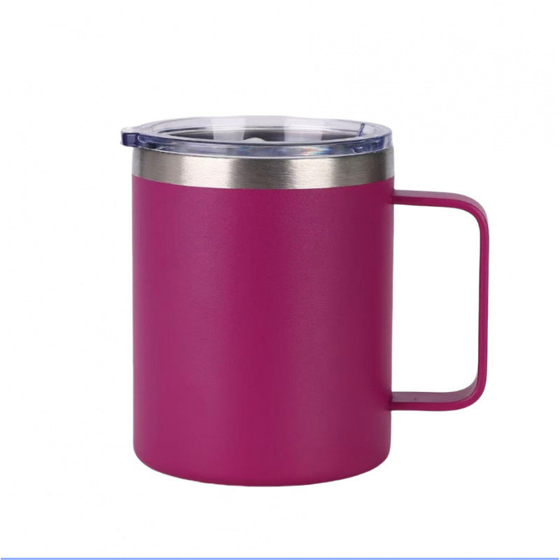 spray plastic 12oz stainless steel mug casual business coffee cup personalized sublimation thermos cup wholesale