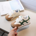 Vancahao girls' anti-slip breathable first walker shoes, white sneakers, soft sole board shoes, boys' anti-kick shoes, forrest gump style