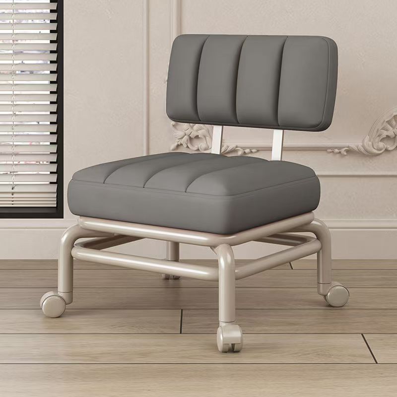 Manufacturer wholesale universal wheel stool pulley square Internet celebrity lazy backrest chair household with wheel shoe change dismantling express