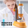 Kids' portable 3-in-1 microscope: student outdoor optical imaging science experiment toy - portable & educational