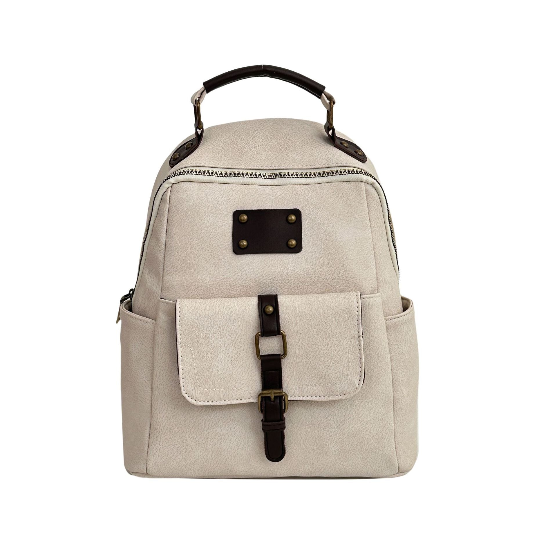 Original niche retro old casual versatile simple commuting large capacity backpack backpack 2025 spring new women