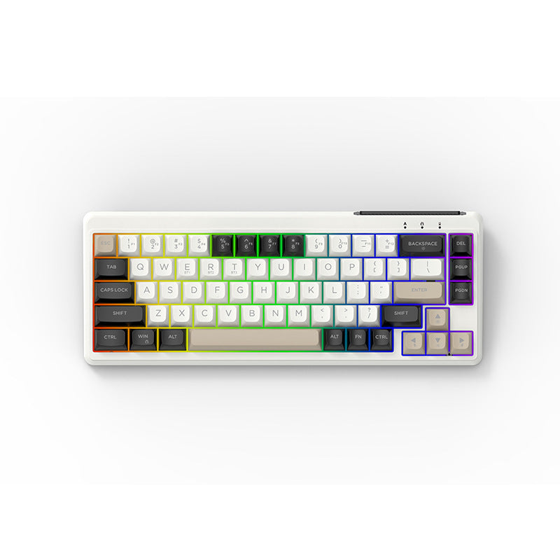 Acer 67-key wired keyboard - rgb backlit, mechanical feel, gaming & office keyboard, usb, stylish tri-color design, 224 keys