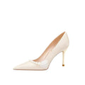 Pearl red wedding shoes! niche style elegant suede bridal xiuhe shoes engagement dinner with cheongsam bridesmaid high heels