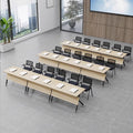 Practical multi-purpose training table, mobile silent office desk, foldable table, minimalist office splicing conference table